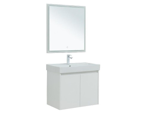 Комплект мебели для ванной Aquanet Nova Lite 75 302535 подвесной Белый глянец