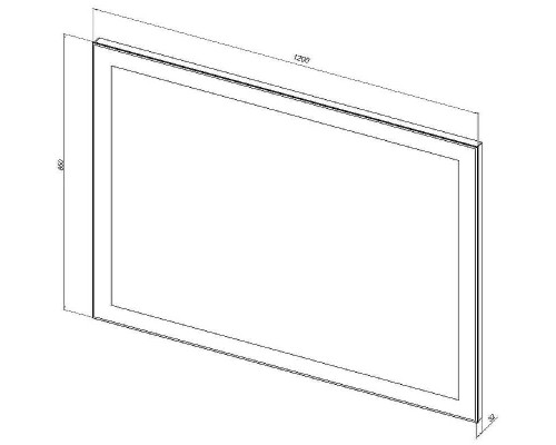 Зеркало Aquanet Алассио 120 249349 с подсветкой с сенсорным выключателем