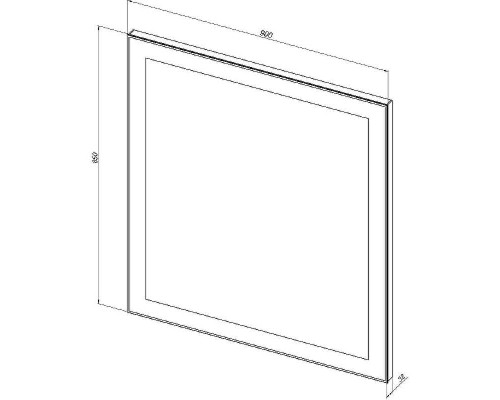 Зеркало Aquanet Алассио 90 249346 с подсветкой с сенсорным выключателем