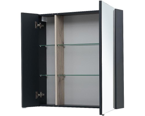 Зеркальный шкаф Aquanet Алвита New 80 277535 Антрацит