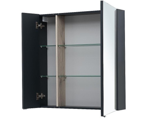 Зеркальный шкаф Aquanet Алвита New 80 277535 Антрацит