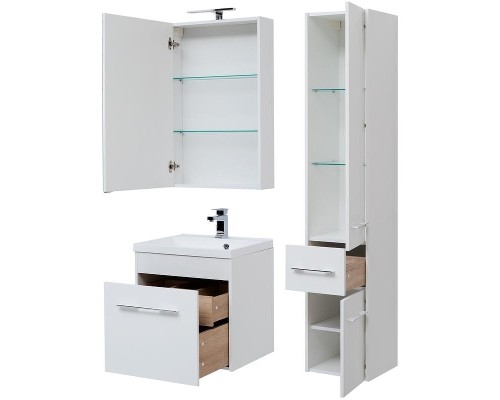 Зеркальный шкаф Aquanet Августа 58 210008 Белый