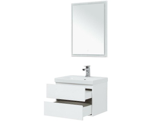 Комплект мебели для ванной Aquanet Беркли 60 258905 подвесной Белый Дуб рошелье