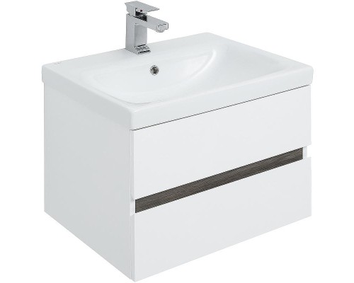 Комплект мебели для ванной Aquanet Беркли 60 258906 подвесной Белый Дуб рошелье