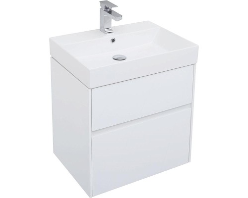 Комплект мебели для ванной Aquanet Бруклин 60 207803 подвесной Белый глянец