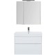 Комплект мебели для ванной Aquanet Бруклин 85 207801 подвесной Белый глянец