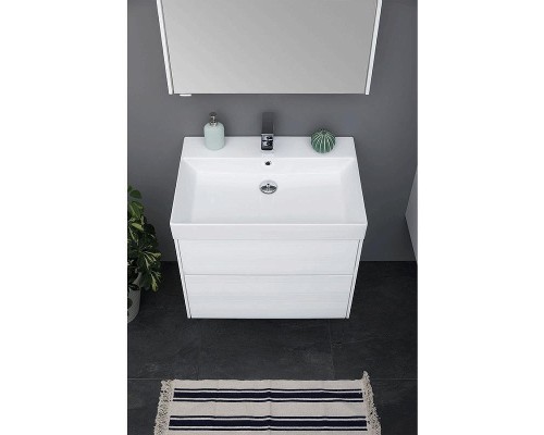 Комплект мебели для ванной Aquanet Бруклин 85 207801 подвесной Белый глянец