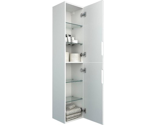 Шкаф пенал Aquanet Джейн 35 313289 подвесной Белый матовый