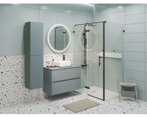 Шкаф пенал Aquanet Джейн 35 313321 подвесной Мисти грин