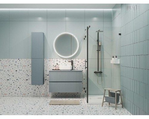 Шкаф пенал Aquanet Джейн 35 313321 подвесной Мисти грин