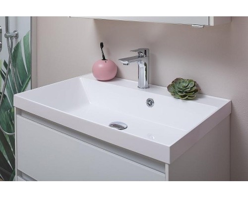 Тумба под раковину Aquanet Гласс 60 196961 подвесная Белая