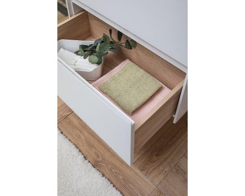 Тумба под раковину Aquanet Гласс 60 196961 подвесная Белая