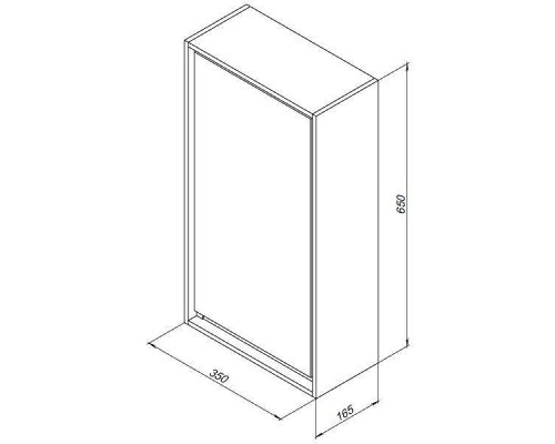 Подвесной шкаф Aquanet Милан 35 339961 цвет Дуб рошелье