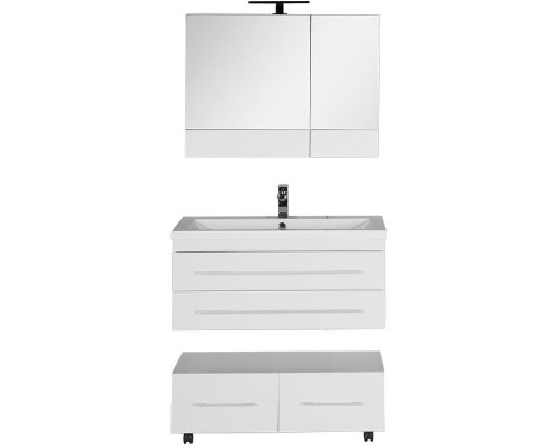 Зеркальный шкаф Aquanet Нота 90 165371 Белый