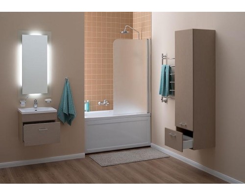 Зеркало Aquanet Нота 45 159094 с подсветкой Алюминий