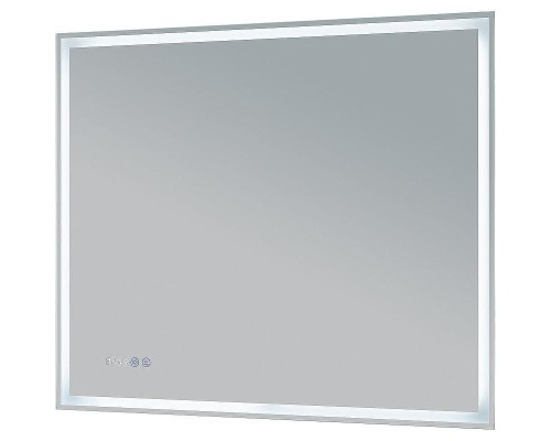 Зеркало Aquanet Оптима 90 288966 с подсветкой Белое матовое с сенсорным выключателем