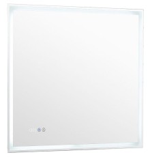 Зеркало Aquanet Оптима 80 288965 с подсветкой Белое матовое с сенсорным выключателем