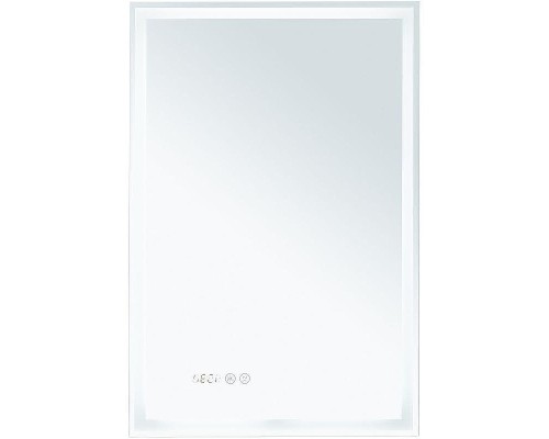 Зеркало Aquanet Оптима 50 288962 с подсветкой Белое матовое с сенсорным выключателем