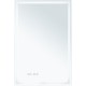 Зеркало Aquanet Оптима 50 288962 с подсветкой Белое матовое с сенсорным выключателем