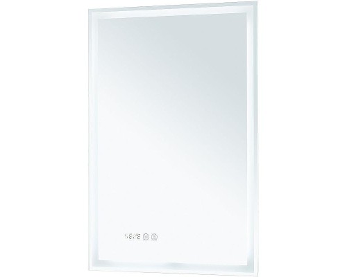 Зеркало Aquanet Оптима 50 288962 с подсветкой Белое матовое с сенсорным выключателем