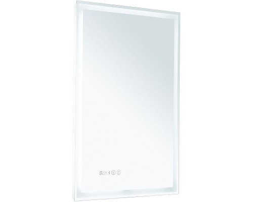 Зеркало Aquanet Оптима 50 288962 с подсветкой Белое матовое с сенсорным выключателем