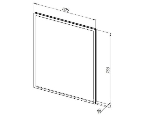Зеркало Aquanet Оптима 60 288963 с подсветкой с сенсорным выключателем
