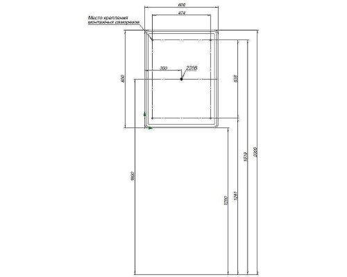 Зеркальный шкаф Aquanet Оптима 60 311860 с подсветкой Белый