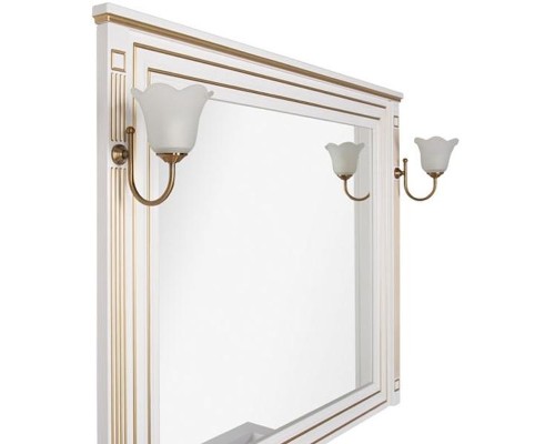 Зеркало Aquanet Паола 120 186105 Белое золото