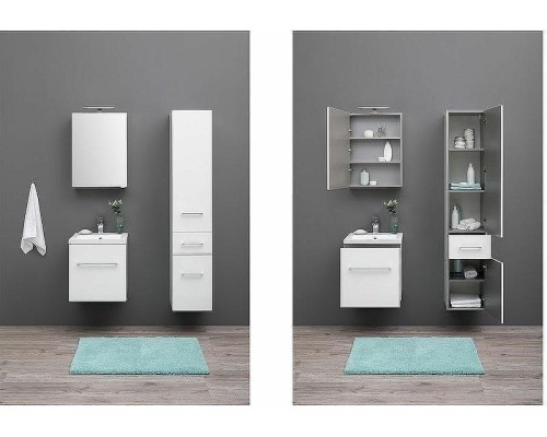 Шкаф пенал Aquanet Порто 35 R 195732 подвесной Белый