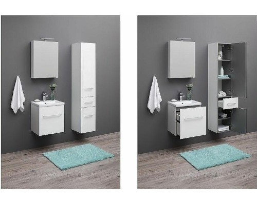 Шкаф пенал Aquanet Порто 35 R 195732 подвесной Белый