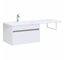 Тумба с раковиной Aquanet Токио 130 L 239217 подвесная Белая