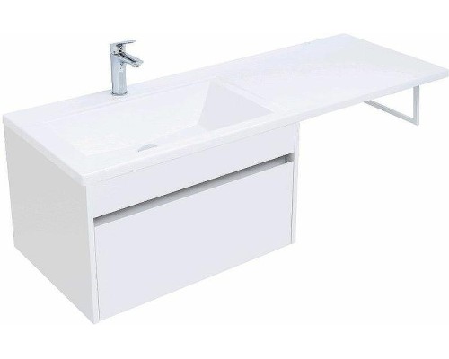 Тумба с раковиной Aquanet Токио 130 L 239217 подвесная Белая