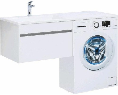 Тумба с раковиной Aquanet Токио 130 L 239217 подвесная Белая