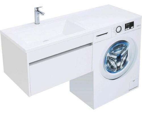 Тумба с раковиной Aquanet Токио 130 L 239217 подвесная Белая