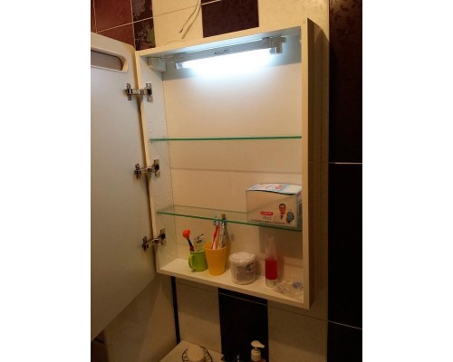 Зеркальный шкаф Aquaton Америна 60 R 1A135302AM01R с подсветкой Белый