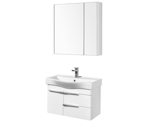 Зеркальный шкаф Aquaton Беверли 80 1A237102BV010 Белый глянец