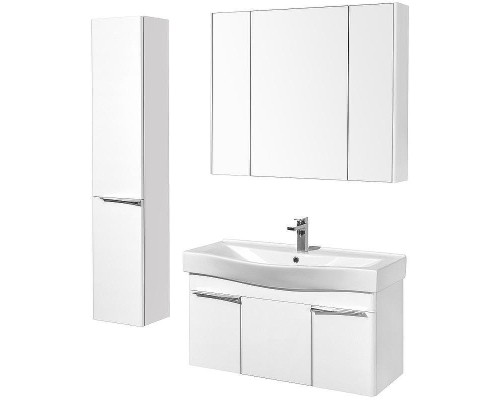 Шкаф пенал Aquaton Беверли 34 L 1A235403BV01L подвесной Белый глянец