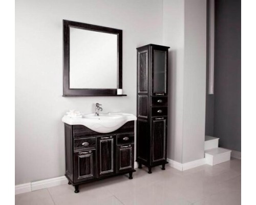 Зеркало Aquaton Жерона 85 1A158702GEM50 цвет Черное серебро