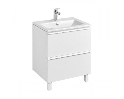 Тумба под раковину Aquaton Хюгге 60 1A280701HG2B0 цвет Белый матовый