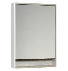 Зеркальный шкаф Aquaton Капри 60 1A230302KPDA0 с подсветкой Бетон пайн Белый