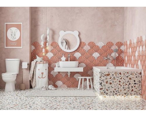 Зеркало Aquaton Каспер Мишка 48 1A283302CRE20 Белое матовое