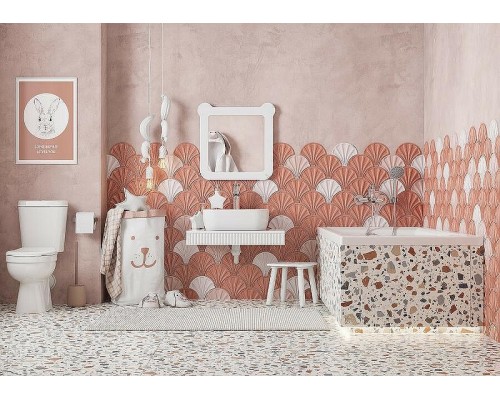 Зеркало Aquaton Каспер Мишка 51 1A283402CRE20 Белое матовое