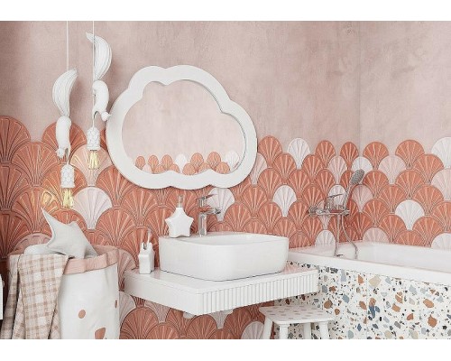 Зеркало Aquaton Каспер Облако 78 1A283602CRE20 Белое матовое