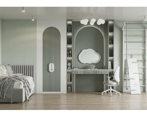 Зеркало Aquaton Каспер Облако 78 1A283602CRE20 Белое матовое