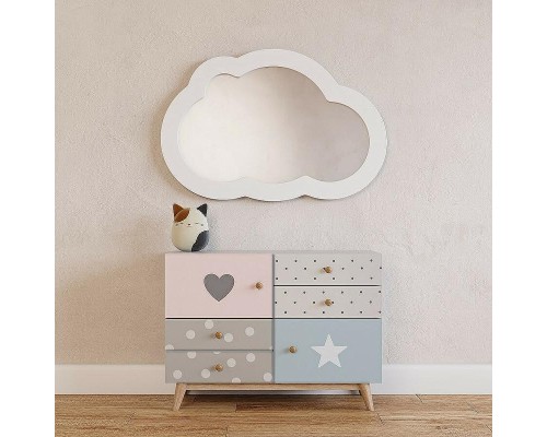 Зеркало Aquaton Каспер Облако 78 1A283602CRE20 Белое матовое