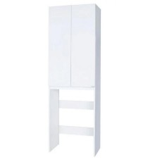 Шкаф пенал Aquaton Лайн 64 1A199403DF010 над стиральной машиной напольный цвет Белый глянец