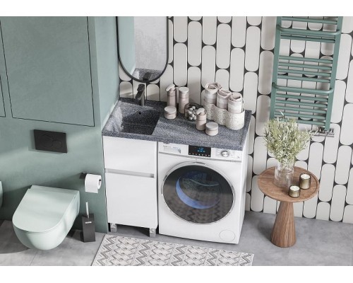 Тумба под раковину Aquaton Лайн 40 1A232201LF010 цвет Белый глянец