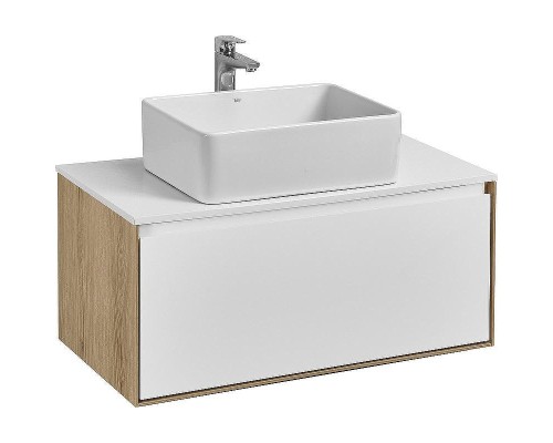 Тумба под раковину Aquaton Либерти 90 1A279901LYC70 подвесная Дуб эльвезия Белая