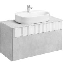 Тумба под раковину Aquaton Марбл 100 1A276301MH4C0 подвесная Слэйт Белый матовый