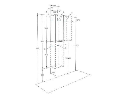 Подвесной шкаф Aquaton Марти 35 1A270203MY010 Белый глянцевый Дуб эндгрейн